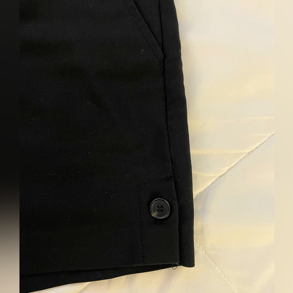 Mango Basic Shorts With Side Buttons - Black - Si… - image 4